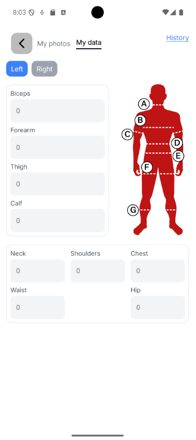 Body Mentor weekly check-in
