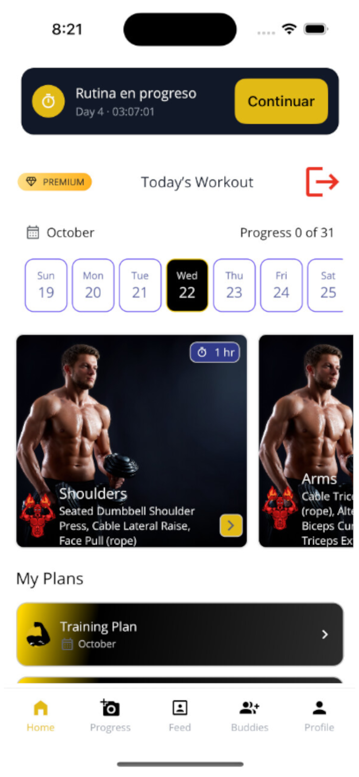Body Mentor workout plan
